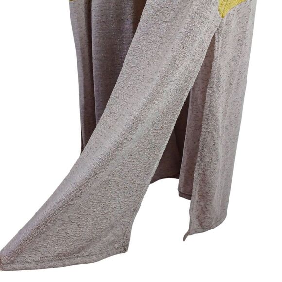 7th Ray Sz S Color Block Long Cardigan Duster Burnout Knit Pockets Boho USA Made - Picture 6 of 8